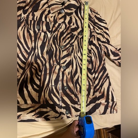 100% Linen Jacket, animal print, very high quality linen - Picture 8 of 8